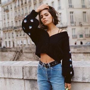 For Love & Lemons Savannah Cropped Cardigan - NWT